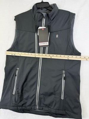 Little Donkey Andy Vest XL Black Softshell Lightweight Mens Full Zip New NWT