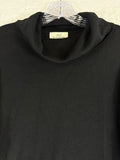 Brooks Brothers Women Sweater XL Black Cowl Neck Merino Wool Long Sleeve Tops