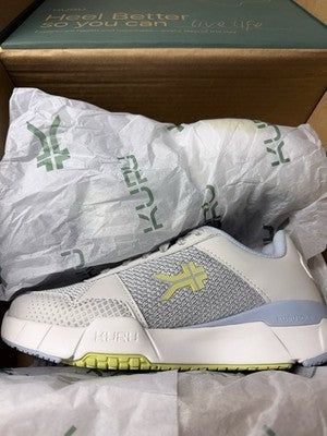 Kuru Shoes Womens 6.5 Quantum 2 Dove Gray Plantar Fasciitis Sneakers New