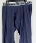 Sanabul Large Mens Base Layer Compression Pants MMA Jiu Jitsu Navy Blue