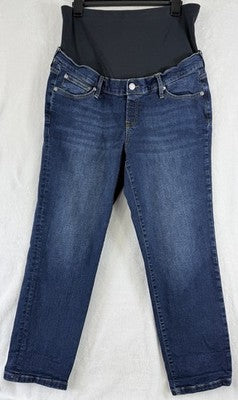 Gap Maternity Jeans 12 31 Maternity True Waistband Full Panel Girlfriend Blue