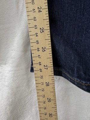 Gap Jeans Women 30 Short Real Straight Leg Dark Blue Denim