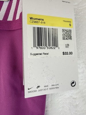 Nike Pro 365 Shorts 3” Small Pink Womens Pull On New NWT