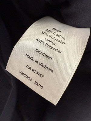 Talbots Skirt 10 Petite Navy Blue White Striped A-Line Pencil Knit Womens 10P
