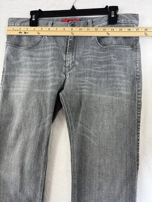 Hugo Boss Jeans Men 34x32 Grey Gray Slim Fit Straight Leg