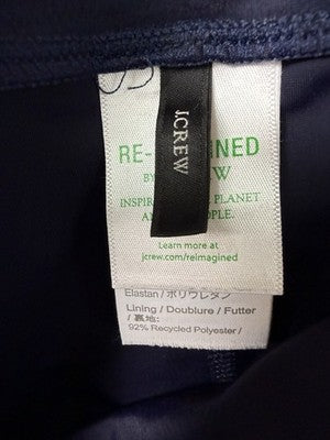 J Crew Bike Shorts Womens Medium Navy Blue High Rise Workout