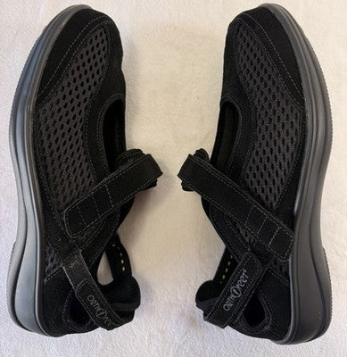 Orthofeet Sanibel Mary Jane Shoes Womens 9 Wide Black Orthopedic 9W D Ortho Feet
