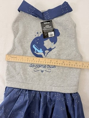Disney Princess Cinderella Dog Costume Sweatshirt Dress Tutu XL New NWT