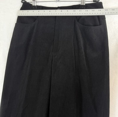 Vintage Talbots Pants 6 Black High Rise Microfiber 5 Pocket Womens