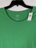 Gap Vintage T Shirt XXL Womens Top Green Short Sleeve Soft Crew Neck New NWT