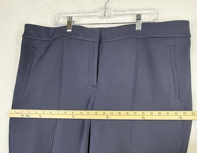Lane Bryant The Journey Flare Pants 24 Navy Blue Knit Stretchy Plus Size New NWT
