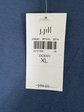 J Jill Wearever Dress Medium XL Blue Sleeveless Shift Long Knit Womens New NWT