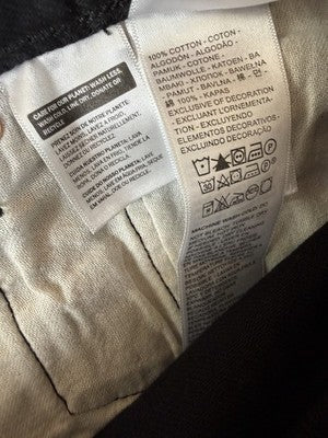 Levis 501 Jeans Mens Button Fly 34x30 Black Original New NWT