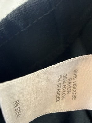 J Jill Ponte Slim Leg Pants Small Black Knit Stretch Womens