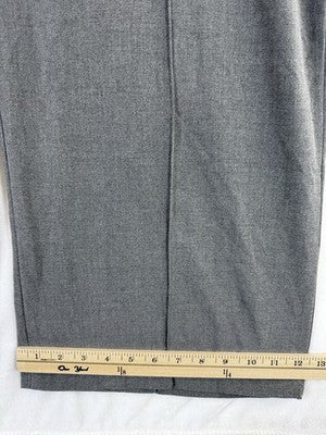 Gap Wide Leg Pants Womens Large Gray Seamed Pull On Brushed Twill New NWT