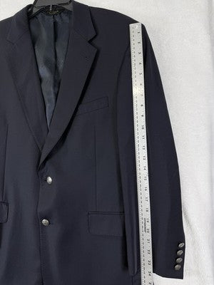 Jos A Bank Blazer 43r Wool Navy Blue Mens Jacket Signature Gold Buttons