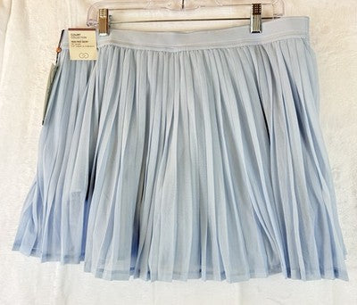 Calia Pleated Tennis Skort XL Blue Womens Skirt W/ Shorts New NWT