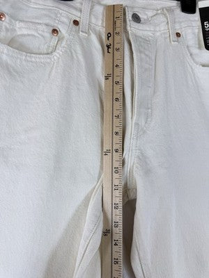 Levis 501 ‘90s Womens Jeans 30 30x32 White Ivory Button Fly Original New