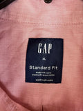 Gap Standard Fit Shirt XL Mens Pink Button Up Long Sleeve Cotton Poplin New NWT