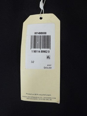 Dockers Blake Chino Pants 32 Womens Black High Rise Straight Leg Chinos New NWT