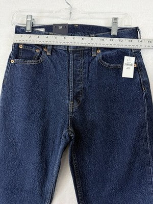 Gap High Rise Cheeky Straight Jeans 27 4 Short Womens New NWT Dark Indigo Blue