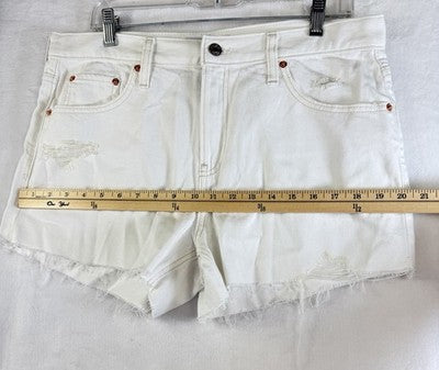 Gap Denim Shorts 30 10 Petite Off White Cut Off Jean Women