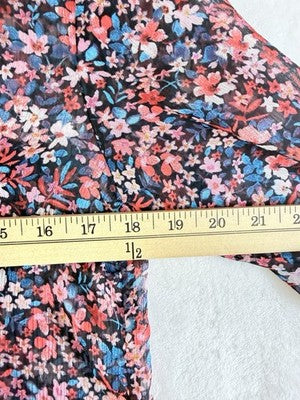 Kut From The Kloth Tops Small Long Sleeve Floral Sheer Button Up Womens