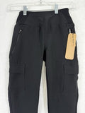 Avalanche XS Black Cargo Pants High Waist Stretch Womens NEW