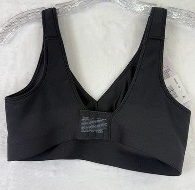 Hanes Bra Large Black Smooth Comfort Wire Free MHW796 Womens New NWT