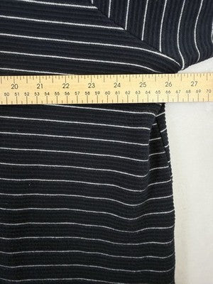 J Jill 3X Top Plus Size Navy Blue Striped Long Sleeve Knit