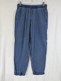 J Jill Indigo Pants XS Petite Tencel Pull On Blue Joggers
