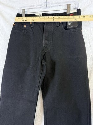 Levis 501 Jeans Women 26 Black Button Fly 26x30 100% Cotton Denim Levi’s New NWT