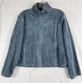 Woolrich Jacket Womens Large Petite Kinsdale Wide Wale Corduroy Full Zip Green