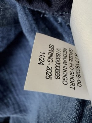 Gap Cotton Gauze Easy Shorts XL Womens Blue Pull On 3.5” New NWT