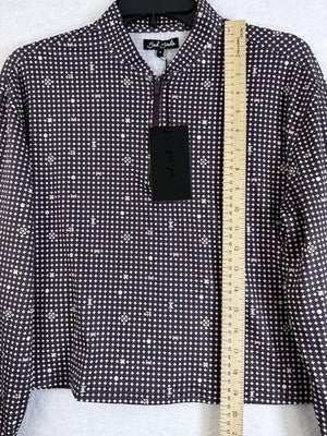 Bad Birdie Womens Medium Golf Top UV Long Sleeve Shirt Throwing Dart New NWT $88