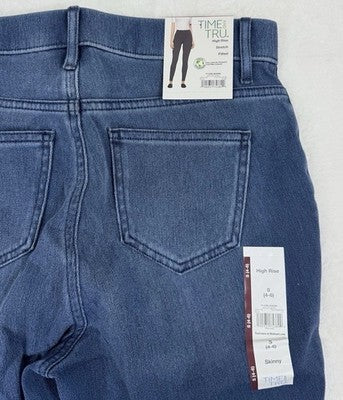 Time And True Jeans Small Core Jeggings Pull On Blue Denim Women NWT