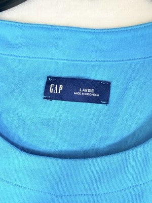 Gap Heavyweight Shell Tank Top Large Womens Blue Sleeveless Knit New NWT