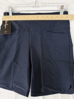 Lady Hagen Golf Shorts Small Womens Navy Blue Pull On 7” Slimming New NWT