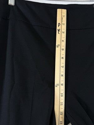 Jones New York XL Ponte Pants Black Pull On Straight Leg Mid Rise New