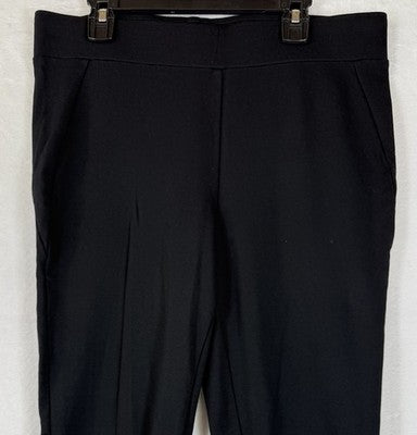 Ann Taylor Ponte Leggings Medium Black Knit Stretch Womens