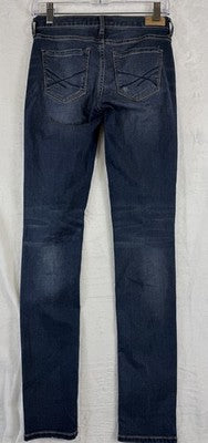 Aeropostale Skinny Jeans Women 00 Blue Denim Distressed