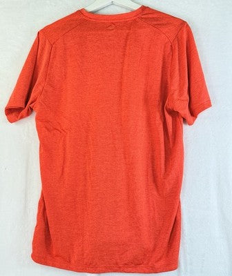 New Balance Running Shirt Men Medium Orange Short Sleeve