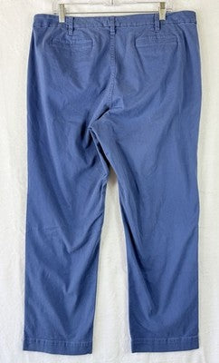 J Crew Chino Pants Womens 14 Blue Cotton