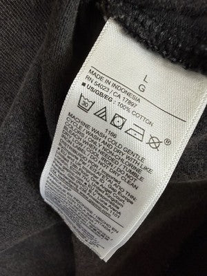 Gap Heavyweight Oversized T Shirt Large Mens Black Organic Cotton Short Sleeve