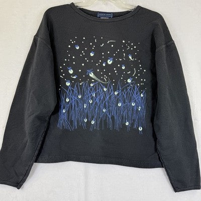 Vintage Liberty Graphics Shirt Diana Dee Tyler Fireflies Maine Sweatshirt Medium