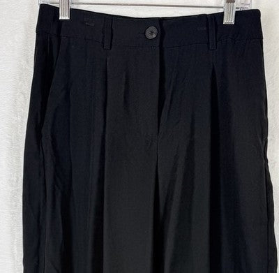 Old Navy Extra High Rise Pants Super Wide Leg 4 Womens Black Trousers
