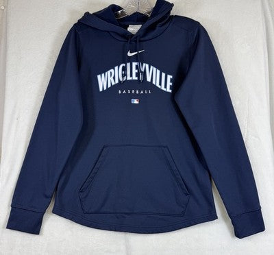 Nike Cubs Wrigleyville Sweatshirt Small Mens Blue Hoodie
