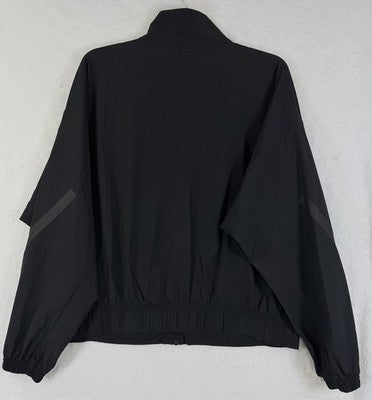 adidas Womens ZNE Woven Bomber Jacket Small Black Track Full Zip NWT New