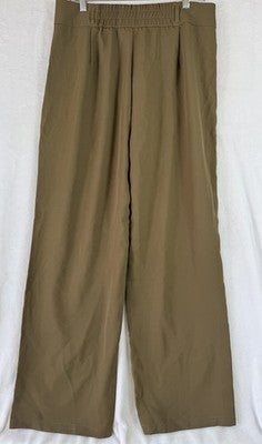 Halara Large Flex High Waisted Straight Leg Work Pants Brown