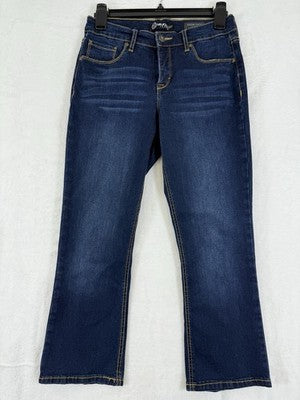 Miraclebody Jeans 4 Miraclesuit Desire Crop Boot Dark Blue Bootcut Denim Womens